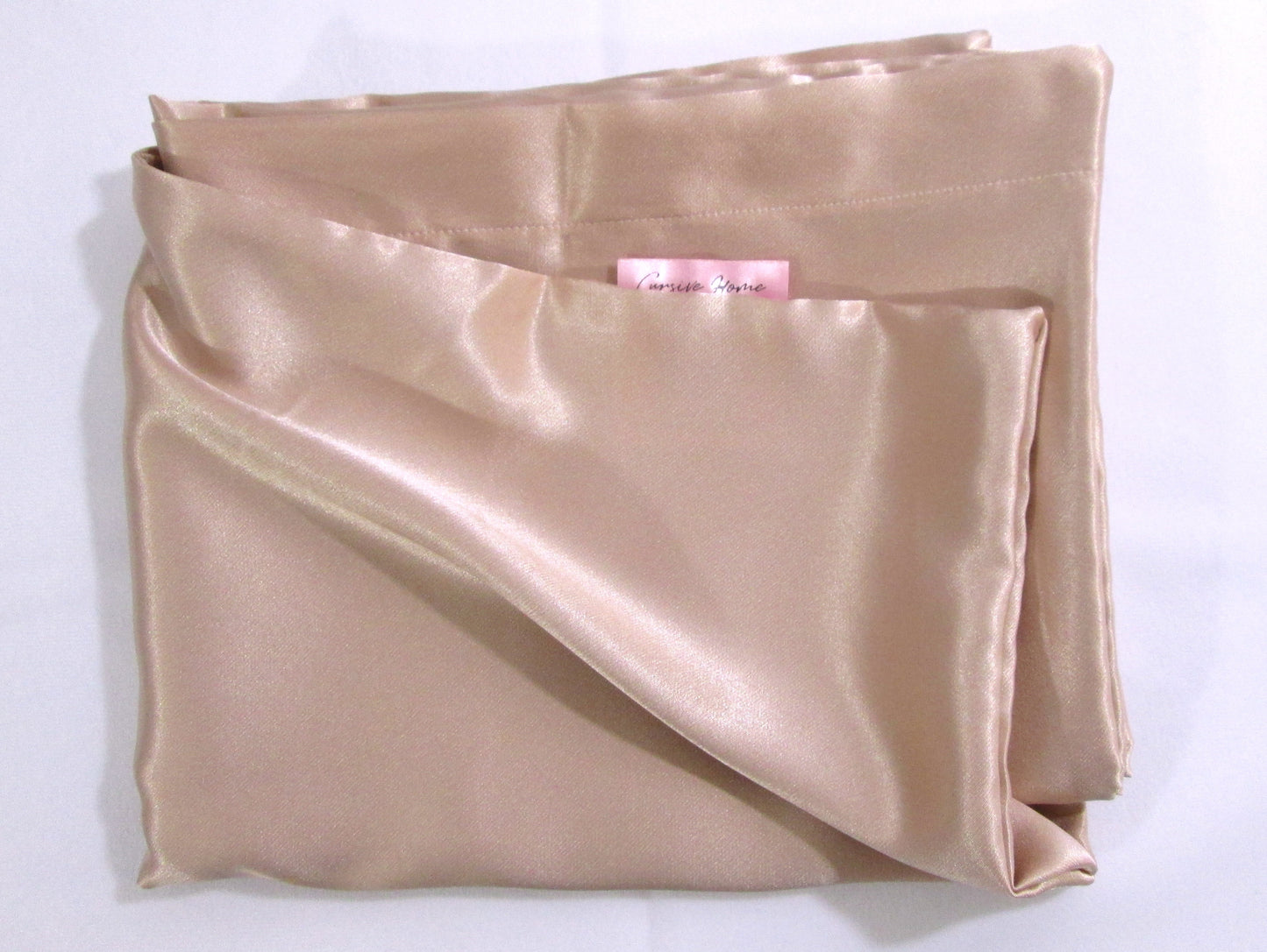 Rose Gold Embroidered 100% Silk Pillowcases