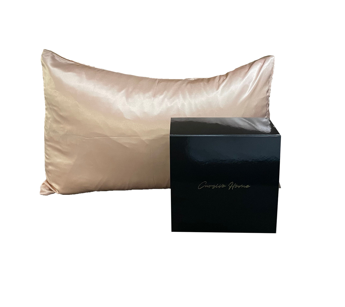 Rose Gold Embroidered 100% Silk Pillowcases