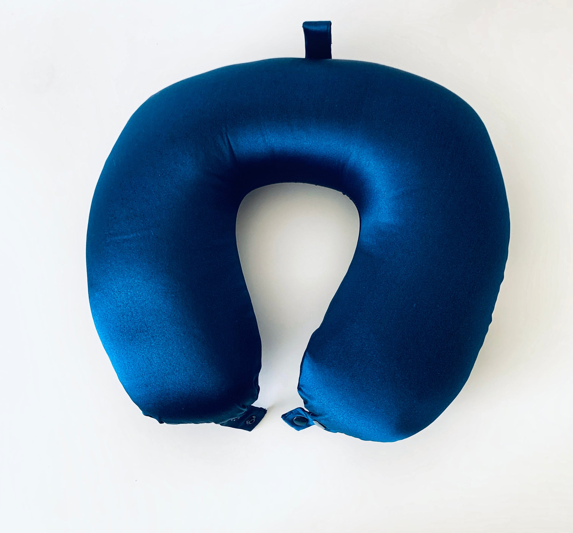 Navy Silk Travel Pillow